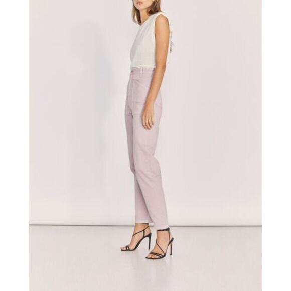 EUC IRO Paris Goma High-Rise Straight Leg Jeans Light Pink FR 40 US 8 Pastel Y2K - Picture 16 of 16